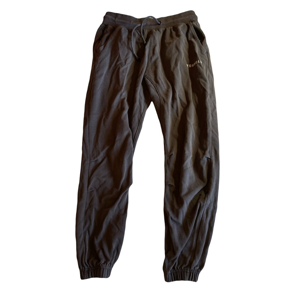 YoungLa Kickback Jogger Sweatpants, Gray, Size M